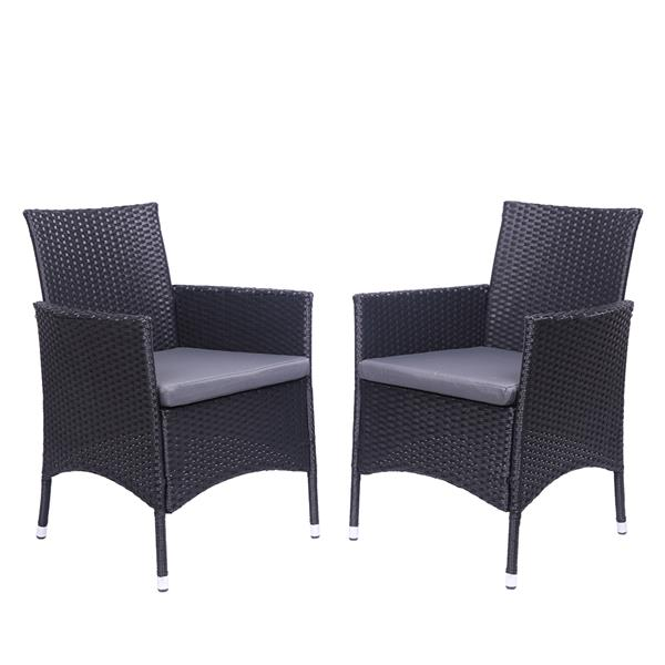 2pcs Single Backrest Chairs Rattan Sofa | Furniture