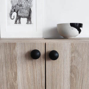 Cabinet knob ROUND | black