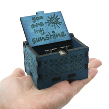 Load image into Gallery viewer, You are My Sunshine Hand Crank Wooden Music Box
