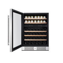 Load image into Gallery viewer, Empava WC04D 24 Inch Dual Zone Wine Cooler Beverage Fridge
