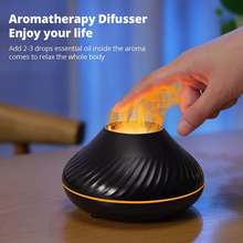 Load image into Gallery viewer, Colorful Portable Air Humidifier Flame Aroma Diffuser
