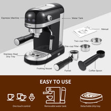 Load image into Gallery viewer, 1350W 20 Bar Espresso Machine With safety valve
