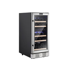 Load image into Gallery viewer, Empava WC02D 15 Inch Dual Zone Wine Cooler Wine Fridge
