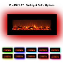 Load image into Gallery viewer, 42 Inches 10 Colors Backlight Wall-Mounted Electronic Fireplace
