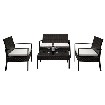 4 PCS Rattan Patio Furniture Set | Outdoor Furniture