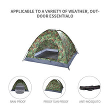 Load image into Gallery viewer, 3-4 Person Camping Dome Tent Camouflage Tent | Outdoor Living
