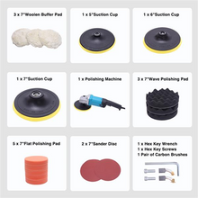 Load image into Gallery viewer, Car Detailing Kit Variable Speed Car Polishing Machine
