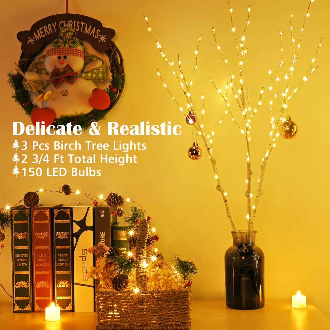 20LED Branch Lamp Fairy String Light Tree Twig Floral Flower | Home Improvment