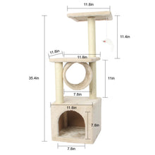 Load image into Gallery viewer, Cat Tree House Tower
