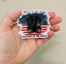 Load image into Gallery viewer, Black Boots- 4th of July Sticker/Magnet
