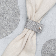 Load image into Gallery viewer, Felt napkin rings | set of 4 | gray
