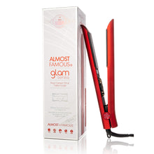 Load image into Gallery viewer, Almost Famous 1.25&quot; Glam Series Flat Iron with Luxe Gem Infused Plates
