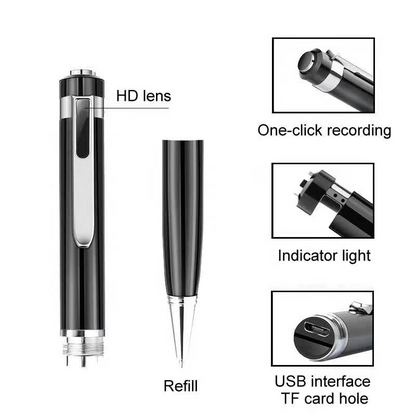 1080P Mini Hidden Camera Portable Pocket Pen Spy Camera | Electronics