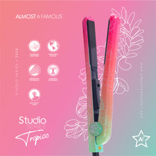 Load image into Gallery viewer, Almost Famous 1.25&quot; Tropico Studio Flat Iron with Waterprint Design
