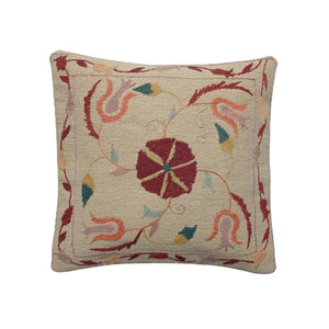 Embroidered Woolen Como Cushion Cover