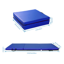 Load image into Gallery viewer, 55&quot;x24&quot;x1.2&quot; Tri-fold Gymnastics Yoga Mat with Hand Buckle
