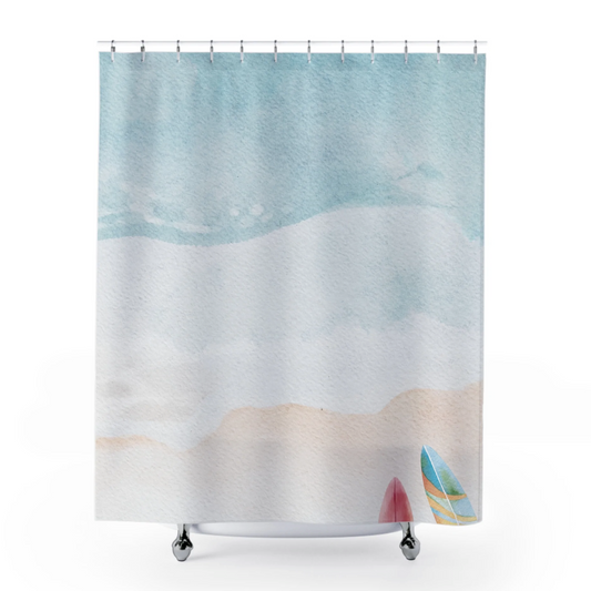 Beach & Surf Boards Shower Curtain