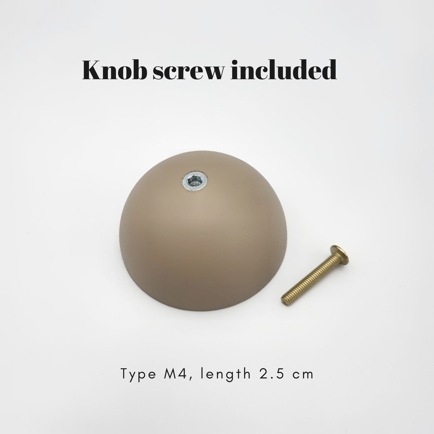 Cabinet Knob ROUND FLAT | Beige | Home Improvement