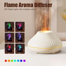 Load image into Gallery viewer, Colorful Portable Air Humidifier Flame Aroma Diffuser
