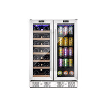 Load image into Gallery viewer, Empava BR03D 24&quot; Dual Zone Wine Cooler &amp; Beverage Fridge
