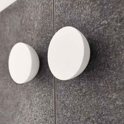 Cabinet knob ROUND FLAT | white