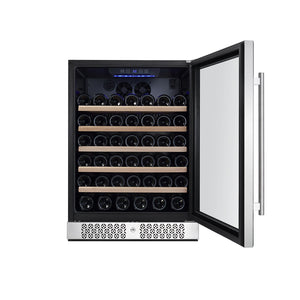 Empava WC03S 24 Inch Wine Cooler Wine Fridge 52 Bottles