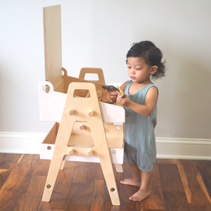 Chalkboard Art table - Montessori art table