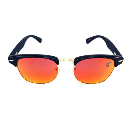 Sunset Polarized Sunglasses, Black Bamboo with Wood Case