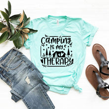 Load image into Gallery viewer, Camping Is My Therapy Shirt
