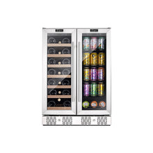 Load image into Gallery viewer, Empava BR03D 24&quot; Dual Zone Wine Cooler &amp; Beverage Fridge
