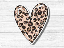 Load image into Gallery viewer, Cheetah Heart Sticker/Magnet
