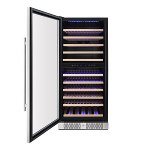 Empava WC06D Wine Refrigerator 55" Tall Dual Zone Wine Fridge