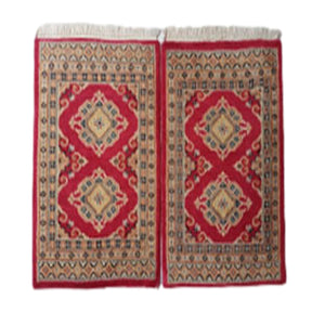 Handmade Slik Bokhara Barley Corn Woolen Rug