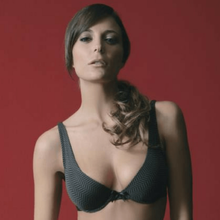 Load image into Gallery viewer, Sassa Dark Soul Deep-V Plunge Push Up Bra
