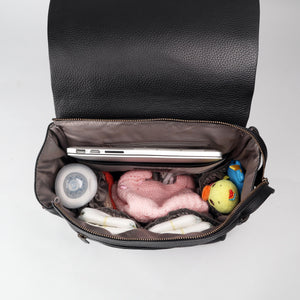 Donna Leather Diaper Bag