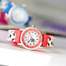 Load image into Gallery viewer, Engraved Kids 3D Football Watch - Red
