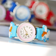 Load image into Gallery viewer, Engraved Kids 3D Unicorn Watch - Light Blue
