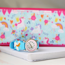 Load image into Gallery viewer, Engraved Kids 3D Unicorn Watch - Light Blue
