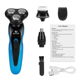 4 In 1Electric Shaver for Men IPX7 Waterproof Beard Trimmer Cordless | Pharmacy