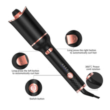 Load image into Gallery viewer, Automatic Hair Curler Ceramic Curling Irons Wand Rotating Curling Wand
