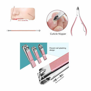 18-in-1 Lovely Lady DIY Manicure Pedicure Tool Set | Nail Care