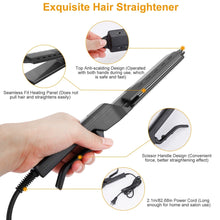 Load image into Gallery viewer, Electric Hair Straightener 4 Temperature Scissor Ceramic Flat Iron Wet
