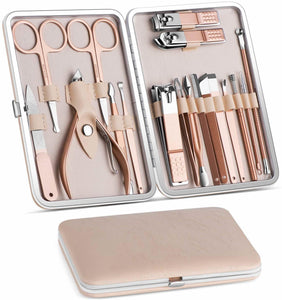 18-in-1 Lovely Lady DIY Manicure Pedicure Tool Set | Nail Care