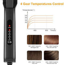 Load image into Gallery viewer, Electric Hair Straightener 4 Temperature Scissor Ceramic Flat Iron Wet
