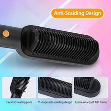 Load image into Gallery viewer, Electric Hair Straightener Brush Straightening Curler Brush Hot Comb 5
