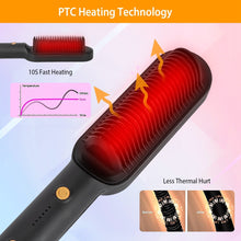 Load image into Gallery viewer, Electric Hair Straightener Brush Straightening Curler Brush Hot Comb 5
