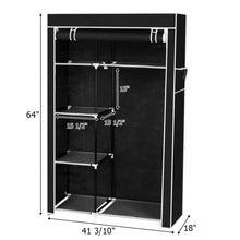 Load image into Gallery viewer, 64&quot; Portable Closet Storage Organizer Wardrobe Clothes Rack | Closets
