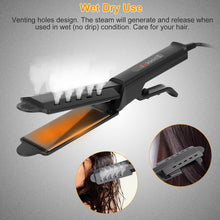 Load image into Gallery viewer, Electric Hair Straightener 4 Temperature Scissor Ceramic Flat Iron Wet
