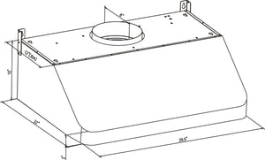 Empava 30RH01 30 in. Ducted 500 CFM Under Cabinet Range Hood