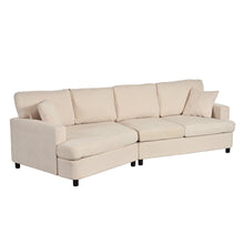 Load image into Gallery viewer, 3 Seat Streamlined Sofa with Removable Back and Seat Cushions | Furniture
